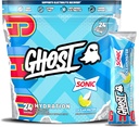 GHOST Hydration Packets, Sonic Ocean Water, 24 Sticks, Electrolyte Toz - Magnezyum, Pyum, Kalsiyum, C - Vegan, Soy, Sugar & Gluten