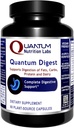 Quantum Nutrition Labs Quantum Digest - Digestive Health Enzymes for Women and Men, Digestion Support for Gut Health, Fully Active Vegan Enzyme Pills - 60 Vegetarian Capsules
