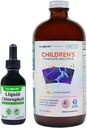LIQUIDHEALTH Sıvı Chlorophyll Drops & Children's Complete multiple Daily Multivitamin Sche for Kids - Internal Deodorizer, Stop Bad Breath, Reduce Body Odor, Immune Support - Made in USA, Non-GMOMO