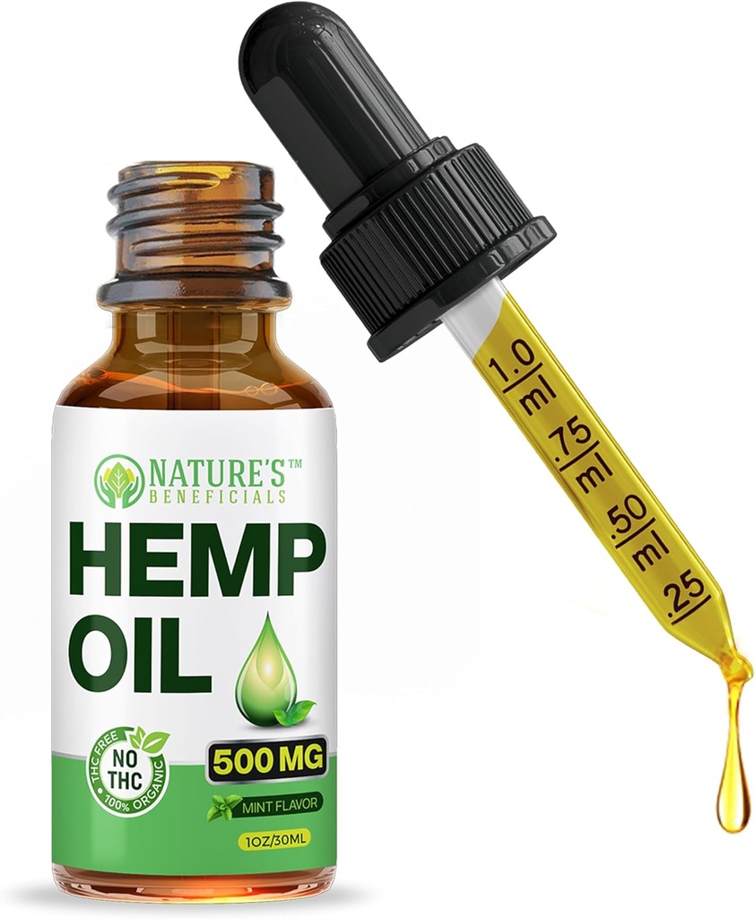 N:47'S BENEFICIALS Organik Hemp Petrol Ekstraları, 500 mg
