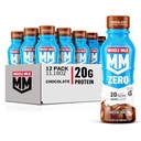 Muscle Milk Zero protein Shake, Chocolate,20g protein, Zero Sugar, 100 Calories, Kalsiyum, Vitaminler A, C & D, 4g Fiber, Enerjilendirme Snack, Workout Recovery, Ambalaj Vary,11.16 Fl Oz (Pazar 12)