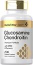 Doktor'un Way Glucosamine Chondroitin MSM Turmeric | 200 Caplets | Advanced Support Complex | Non-GMO, Gluten Free Supplement Supplement Supplement