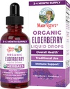 MaryRuth Organics Elder Syrup | USDA Organic | Sugar Free Immune Support Supplement for Yetişkinler & Kids, Ages 1 | Vegan, Non-GMO, Immune ATMs, Clean Label Project TY | 1 Fl Oz Label