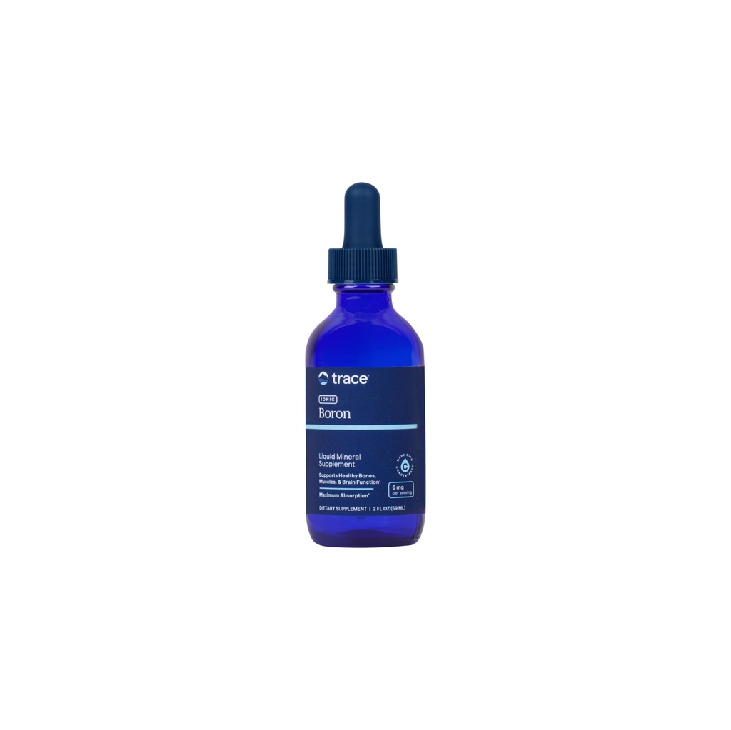 Trace Minerals Ionic Boron - Günlük Sağlık Desteği için Sıvı Ionic Boron Supplement - Bone, Muscle & Connective Tound Support - Sağlıklı Zihinset - Vegan & Gluten-Free - 2 fl oz (48 hizmet)