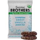 Ayıded Brothers Organic protein Bars, Vanilla (10 Pack) - Plant bazlı Protein Gluten Free Vegan, Non-GMO Sağlıklı Snacks for Yetişkinler Good Source of Fiber