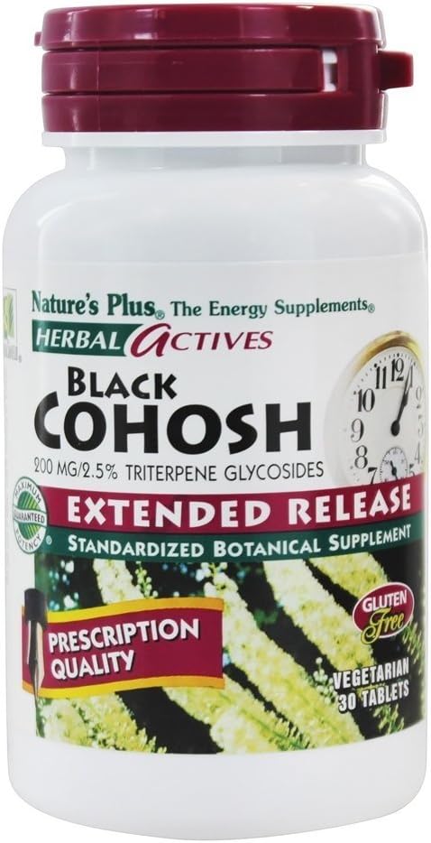 Nature's Plus Black Cohosh E/R 200 mg Tablet, 30 Count
