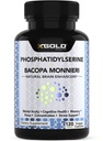 PhosphatidylSerine & Bacopa Monnieri 800 mg 2 σε 1 Συμπλήρωμα - Φυσικός Εγκέφαλος Ενισχυτής/Νοοτροπικός για ενισχυμένη εστίαση και συγκέντρωση, υποστήριξη μνήμης, & Γνωστική λειτουργία - 120 κάψουλες χορτοφάγων