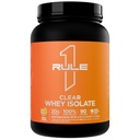 Rule 1 Proteins Clear Whey Isolate, Peach Mango, 27 Servings | 20g All-Whey Isolate Protein Mix, Over 9g EAAs, 90 Calories, Zero Sugar, Easy to Digest, Light, Crisp, and Refreshing Taste