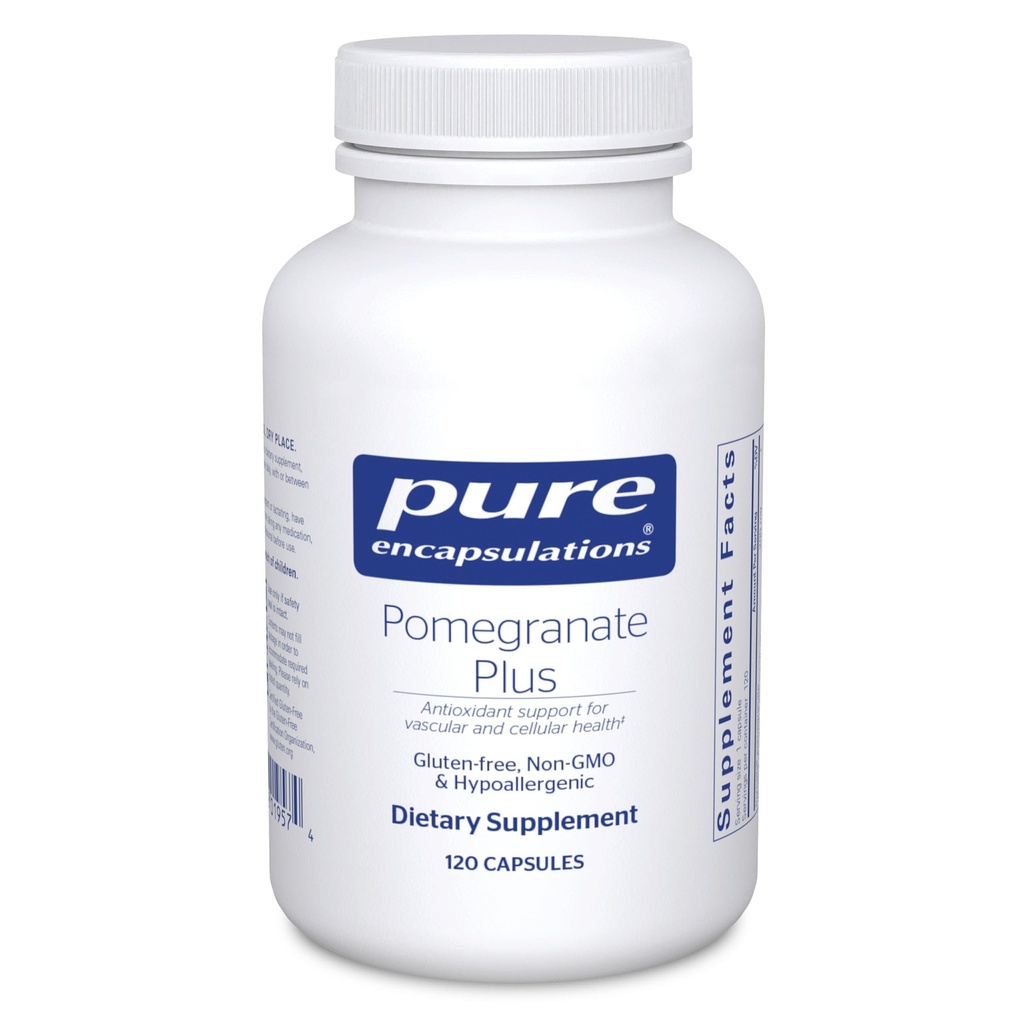 Pure Encapsulations Pomegranate Plus | Vascular ve Hücre Sağlığı için Antioksit Desteği* | 120 Capsules