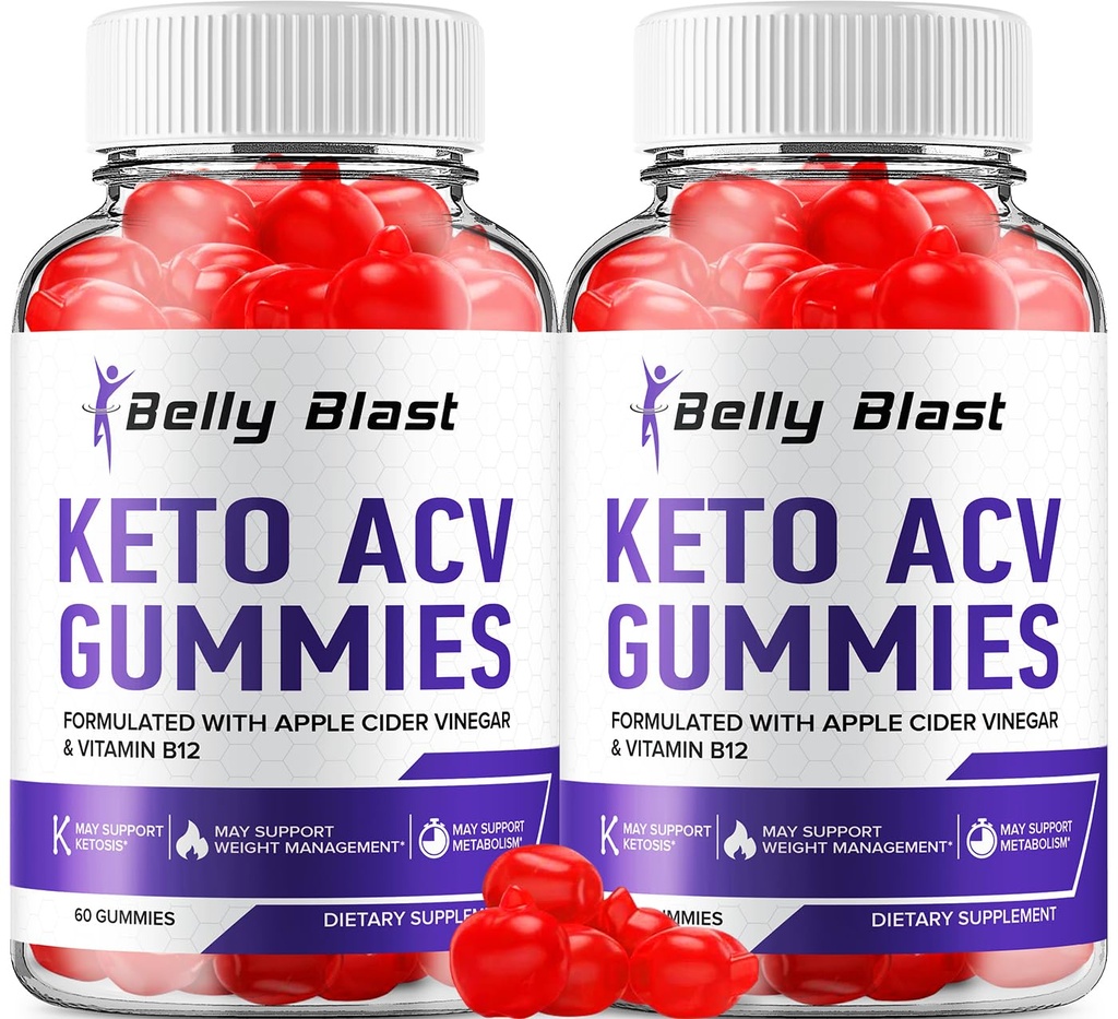 (2 Pack) Belly Blast Keto ACV Gummies - Gelişmiş Formula Belly Blast Chem Plus ACV Gummies Apple Cider Vinegar, Kilo Yönetimi, BellyBlast ACV Diyetary Supplement Yorumlar Men Women (120 Gummies)