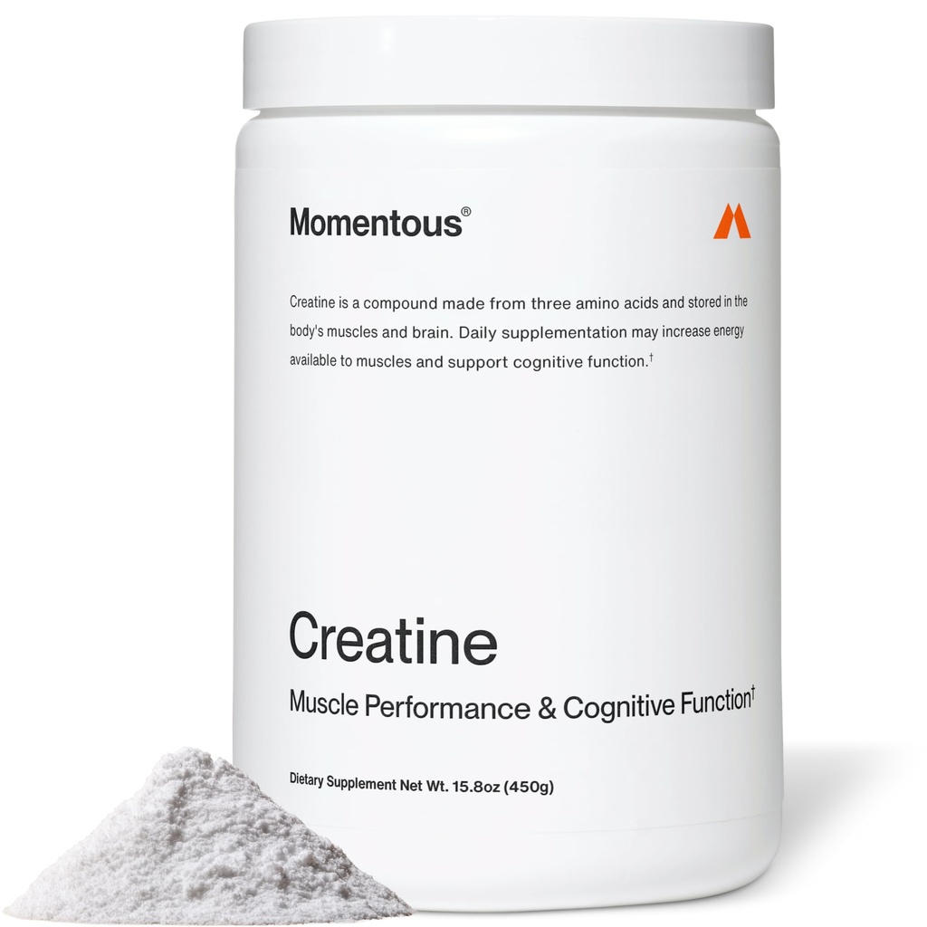Momentous Creatine Monohydrate Powder - Creapure Creatine Powder - Υποστηρίζει δύναμη, Lean Μύες, & Ανάκτηση για άνδρες και γυναίκες - NSF Certified for Sport - 5 g ανά υπηρεσία - 90 Υπηρεσίες