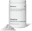 Momentous Creatine Monohydrate Powder - Creapure Creatine Powder - Υποστηρίζει δύναμη, Lean Μύες, & Ανάκτηση για άνδρες και γυναίκες - NSF Certified for Sport - 5 g ανά υπηρεσία - 90 Υπηρεσίες