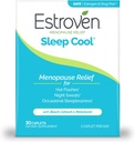 Estroven Sleep Cool για την ανακούφιση της εμμηνόπαυσης, 30 Ct, συμπλήρωμα υποστήριξης ύπνου με κλινικά αποδεδειγμένα συστατικά για την ανακούφιση των συμπτωμάτων της εμμηνόπαυσης συν νυκτερινής εφίδρωσης & καυτή ανακούφιση Flash, ναρκωτικό Όχι & γλουτένη Όχι