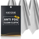 3 Pack Kuru Anti Fog Kumaşı - Maskeler Mikrofiber Temizlik Kumaş Lensi Gözlükleri, Ekran, Goggles, Reusable ve Portatif
