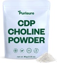 CDP Choline Toz, 10g, CDP Choline Supplements That Support Care, Focus, and Energy, Citicoline Toz for Cognitive Function, improves Motivasyon ve Verimlilik, 40 Hizmetler