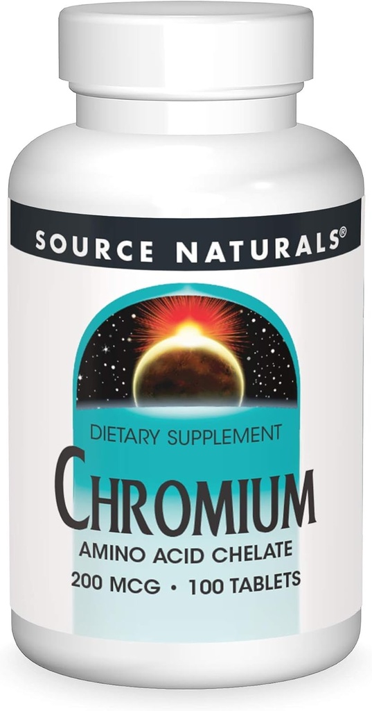 Source Naturals, Inc. Chromium Chelate 20006 100 Tablet