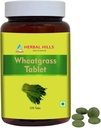 HERBAL HILLS Buğday Grass Tabletleri | 120 Kont | Tüm Leaf Wheatgras Toz