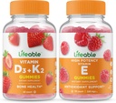 Lifeable Vitamin D3 + Vitamin K2 + Vitamin E, Gummies Sche - Great Tasting, Vitamin Supplement, Gluten Free, GMO Free, Chewable Gummy