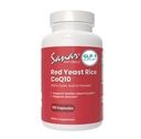 Sanar Naturals Red Yeast Rice, CoQ10 Supplement - Sağlıklı Kalp Fonksiyonu, Enerji ve Stamina - Non-GMO, Gluten Free, Vegan, 120 Capsules