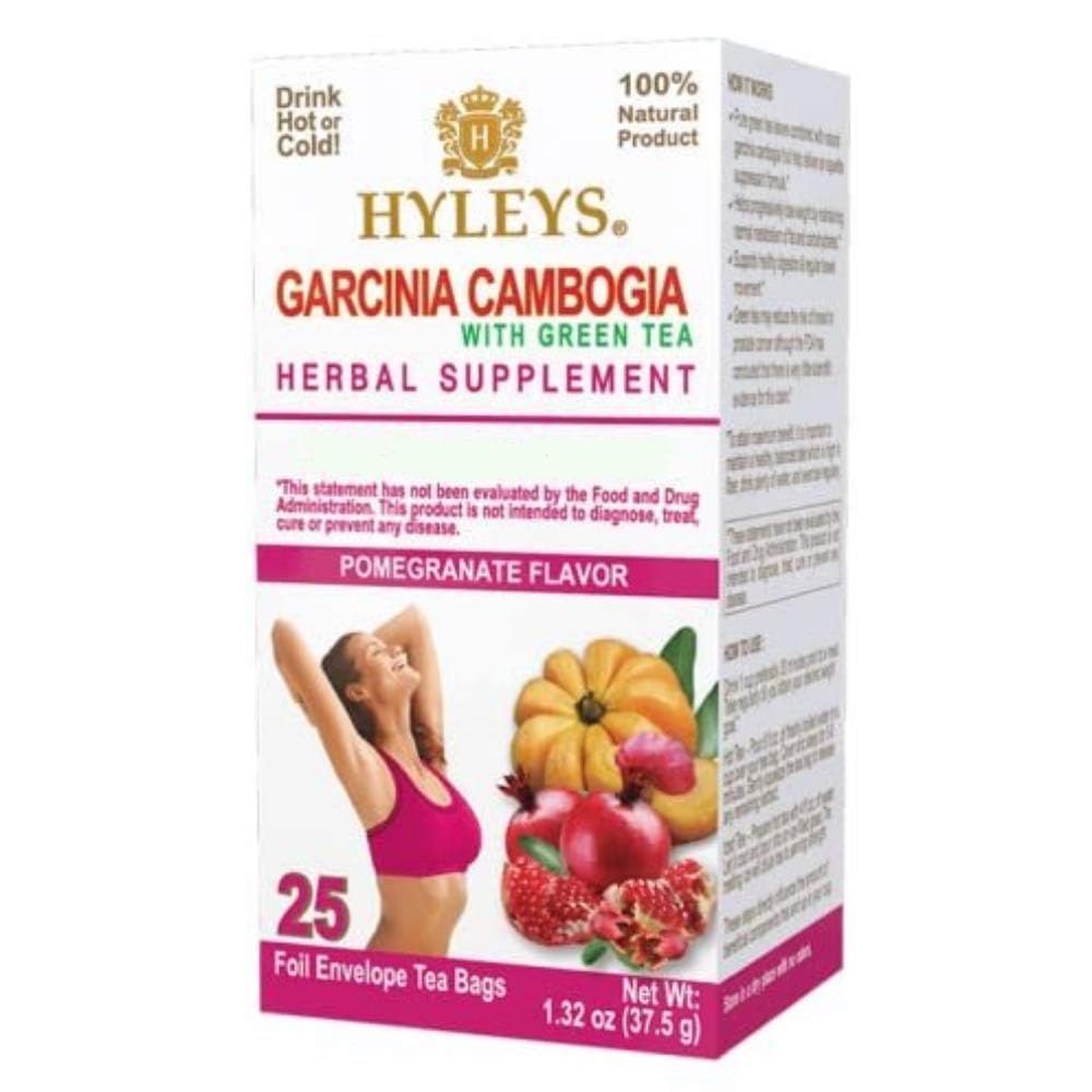 HYLEYS Tea Garcinia Cambogia Green Tea with Pomegranate Flavor - 25 Çay Çanta