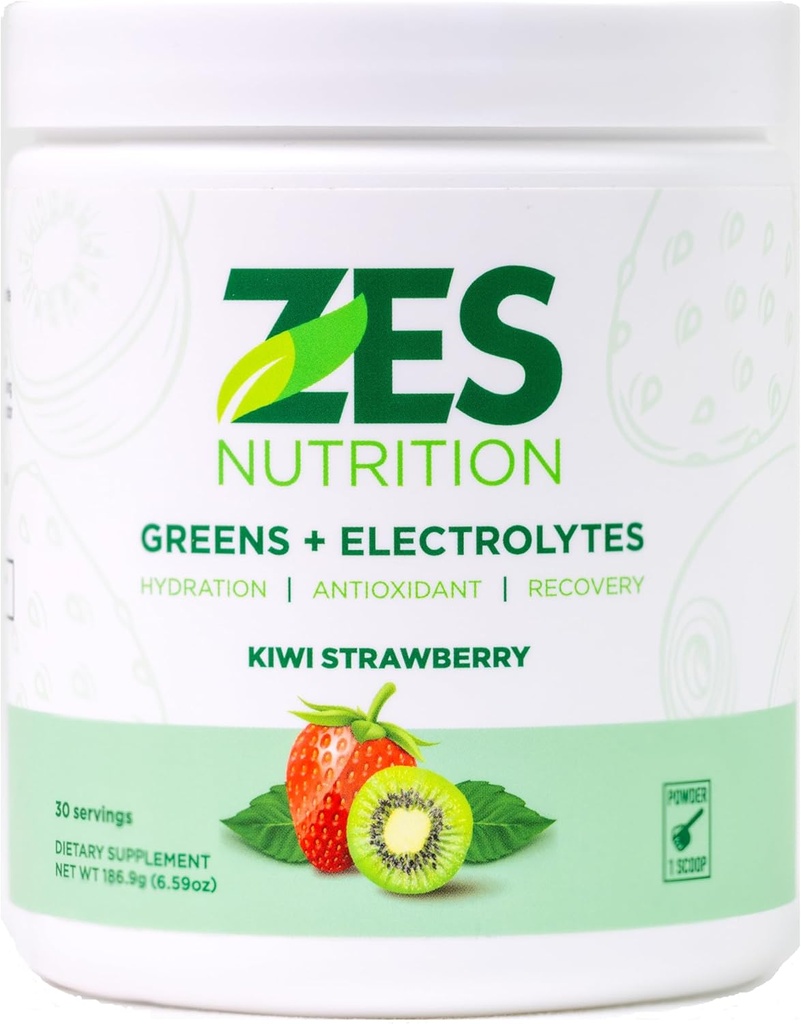 Greens + Electrolytes, Kiwi Strawberry Flavor, Vegan, Non-GMO, Green Toz, Daily Green Boost, Sebze Toz Tamam, Organik Elektrolytes, Recovery & Support, Smoothie Mix