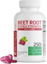 Bronson Beet Root Διπλή δύναμη, Μη- ΓΤΟ, 250 χορτοφαγικά δισκία