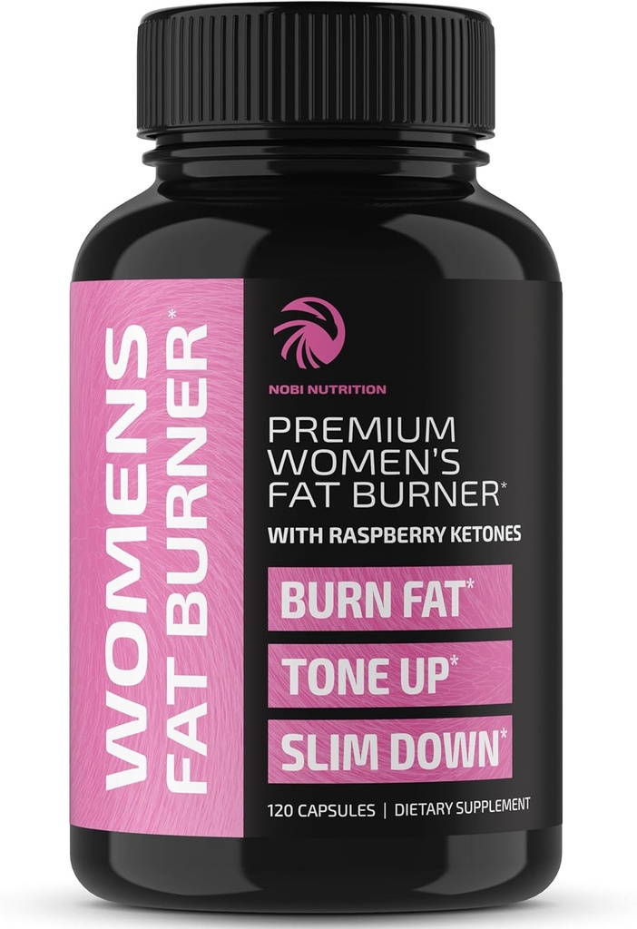 Fat Burners For Women | Weight Loss Pills for Women Belly Fat | Raspberry Ketones | Appetite Suppressant, Metabolism Booster & Bloating Relief | Diet Pills, Weight Loss Supplements | 120 Capsules