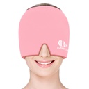 Migraine Relief Cap, Soothing Headache Ice Face Maske Ürünleri, Sıcak ve Soğuk Terapi, Migraine Headache Relief Cap for Migraine, Sinus, Puffy Eyes, Ger, Stres ve Hangover (Pink)