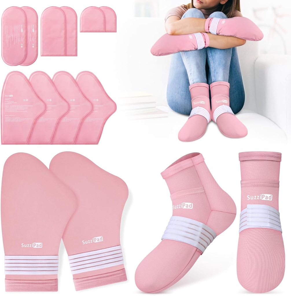 SuzziPad Soğuk Terapi Kemoterapi için Socks ve Bıçaklar, Chemo Kadınlar ve Man için Sahip olmalı, Soothing Hand and Foot Discomfort, S/M