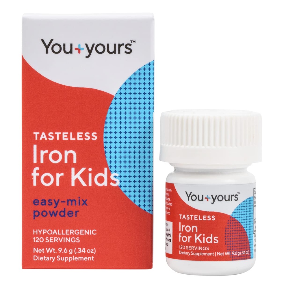 Çocuklar için umutsuz Demir + Toddler- 4-Month Supply- No Sweeteners, Flavors veya Preservatives. İçeceklere veya yiyeceklere ekleyin. Saf, Flavorless Children's Iron Supplement.