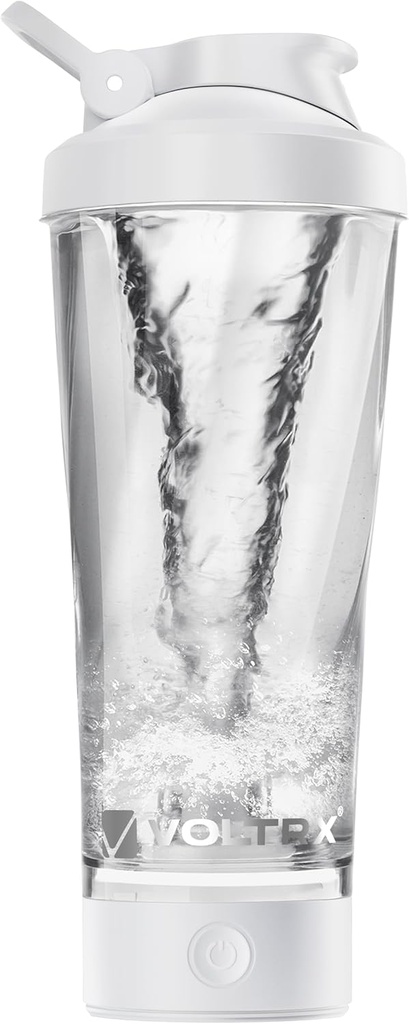 VOLTRX Premium Elektrikli Protein Shaker Şişe, Tritan ile Yapıldı - BPA Free - 24 oz Vortex Port / XP Isıtmalı Shaker Cups for Protein Shakes