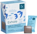 Fx Chocolate Exhale - Calm + Stres Cevaplarını Desteklemek için çikolata Supplement - Sugar Free Cacao 100 mg GABA + 100 mg L-Theanine - Keto Dark - Vegan + Non-GMO (Box of 15)
