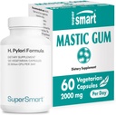 Supersmart - H. Pylori Formula Bundle (Complete Action) - Probiotic L. Reuteri w/Mastic Gum | Non-GMO & Gluten Free - 60x2 & 120 Vegetarian Capsules
