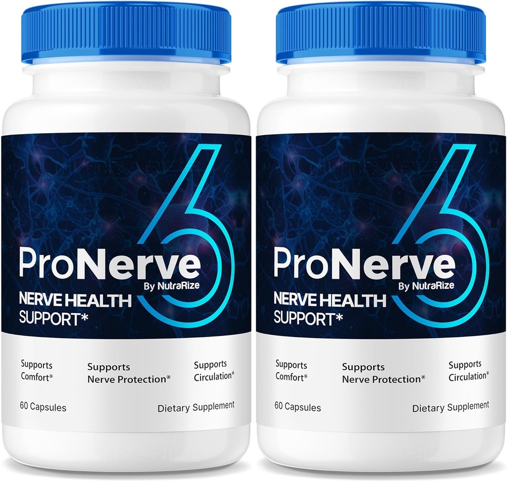 NutraRize (2 Pack) ProNerve6 Neuropati, ProNerve 6 Nerve Support Supplement, Pro Nerve 6 Capsules, ProNerve6 Pastillas Yorumları (120 Capsules)