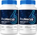 NutraRize (2 πακέτο) ProNerve6 Νευροπάθεια, ProNerve 6 συμπλήρωμα υποστήριξης νεύρων, Pro Nerve 6 κάψουλες, ProNerve6 Pastillas Κριτικές (120 κάψουλες)