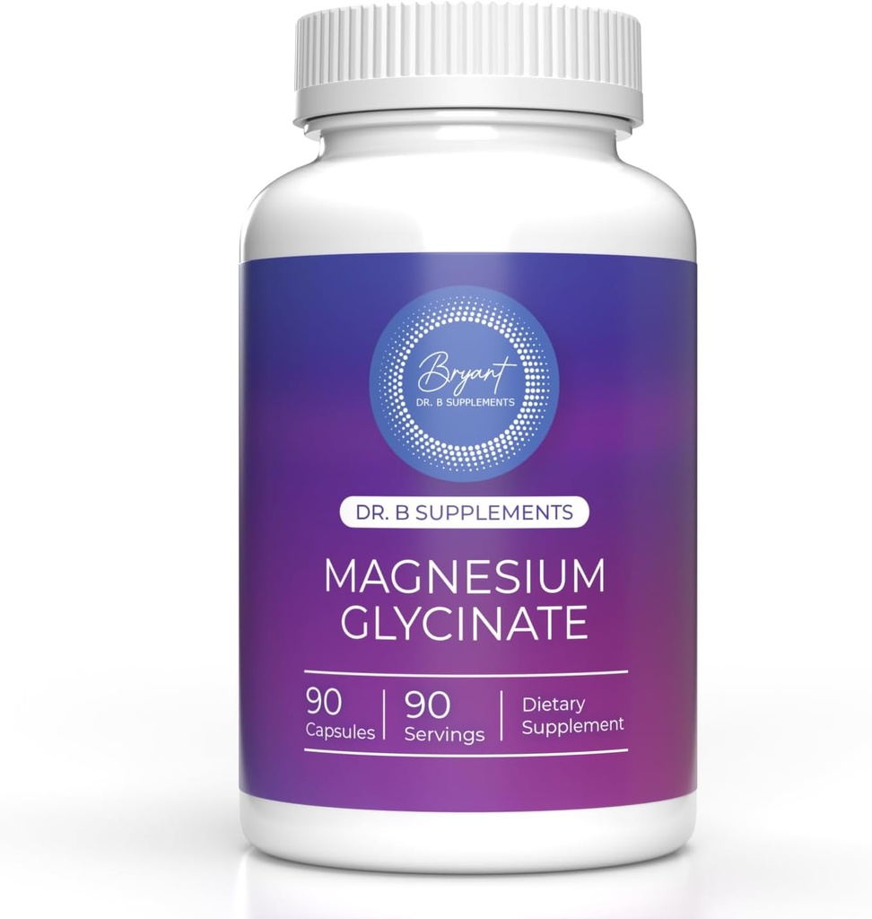 Encapsulation Magnezyum (Glycinate) 120 mg - Stres Yardımı, Uyku, Kalp Sağlığı ve Sinirleri, Kaslar ve Metabolism* - Yüksek derecede Absorbable Magnezyum Glycinate - 90 Capsules