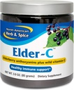 ΒΟΡΕΙΟ ΑΜΕΡΙΚΑΝΙΚΟ ΒΕΡΒΟ & ΣΠΙΤΙ Elder-C - 3 oz. - Πυκνό μούρο - Ανοσολογική Υποστήριξη, Υγιής Αναπνευστική Ανταπόκριση - Μη ΓΤΟ, Χωρίς Γλουτένη - 42 Μερίδες