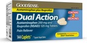 GoodSense Dual Action Acetaminophen 250 mg και Ibuprofen (NSAID) 125 mg δισκία, Pain Reliever για την ανακούφιση του Πονοκέφαλου, την ανακούφιση του πόνου της αρθρίτιδας και More, 144 Count