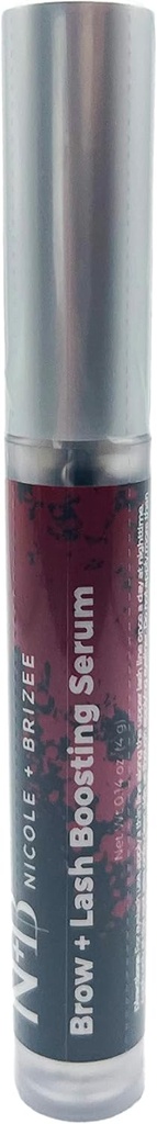 Nicole + Brizee Brow & Lash Serum – Biotin, Squalene, Ubiquinone, Buğday & Soy Platinum Asits, Provitamin B5 – Destekler, Fuller Lashes ve Brows – Amerika'da Yapıldı - 1 Pack