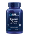 Life Extensionuba Citrate with Vitamin D, Super-absorbable Food to Support Optimal Bone Health, Gluten-Free, Non-GMO, 200 Capsules