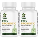 Kadınlar ve Erkekler için Probiyotikler - 200 Milyar CFU 12 Strains Probiyotik for Digestive Immune & Gut Health, Organik Prebiyotik Raf Stable Probiyotik Supplement for Bloating 120 Capsules