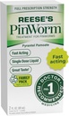 REESE'S PINWORM Medicine Liquid for Entile Family, Full Prescription Strength, 2 Oz, # 1 Γιατρός Συνιστάται εφάπαξ δόση Pyrantel Pamoate Dewormer για Ενήλικες & Παιδιά Ηλικίες 2+, Μπανάνα Γεύση