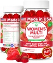 Lunakai USA Made Women Multivitamin Gummies - Νόστιμη Ημερήσια Δόση με 16 Multi Vitamins για γυναίκες - Ενέργεια & Ανοσολογική Υποστήριξη, Μη-ΓΤΟ, 60 Ct