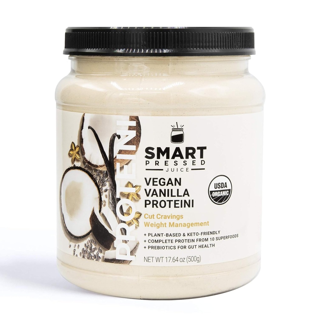 EVA Pressed Juice Vanilla proteini | Premium Organik Plant-Based Protein Toz | Temiz Lean Protein Shake | En İyi Detox Smoothie No Fillers | Mitsubishi Friendly | Made in the USA
