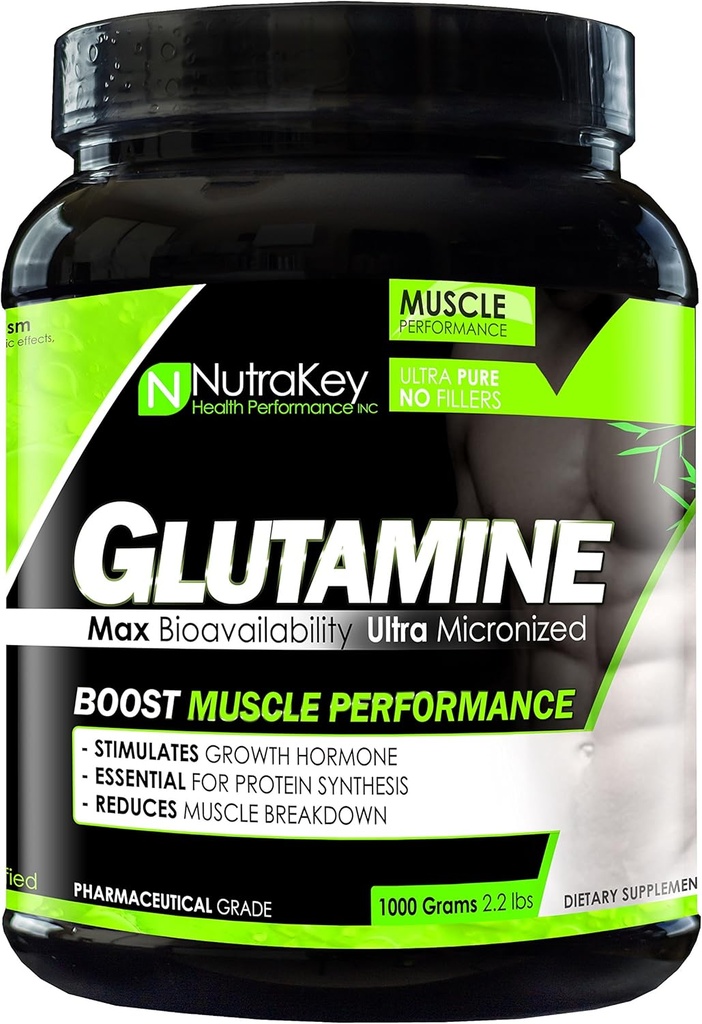 NutraKey L-Γλουταμίνη 1000 γραμμάρια
