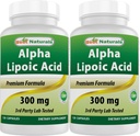En İyi Doğallar Alpha Lipoic Acid 300 mg 120 Capsules (120 Kont (Pack of 2))