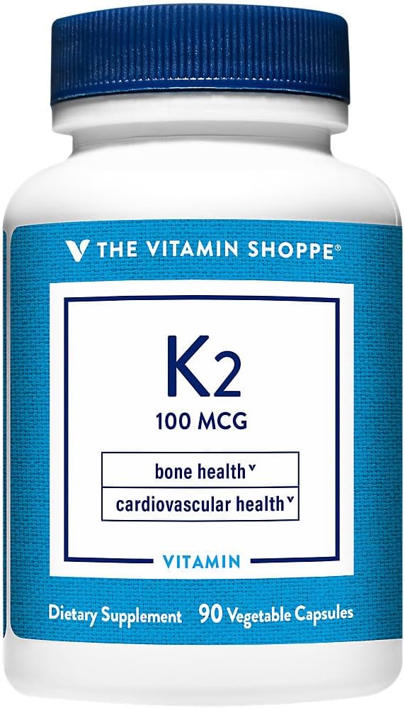 Shoppe Vitamin K2-100 MCG (90 Vegetarian Capsules)