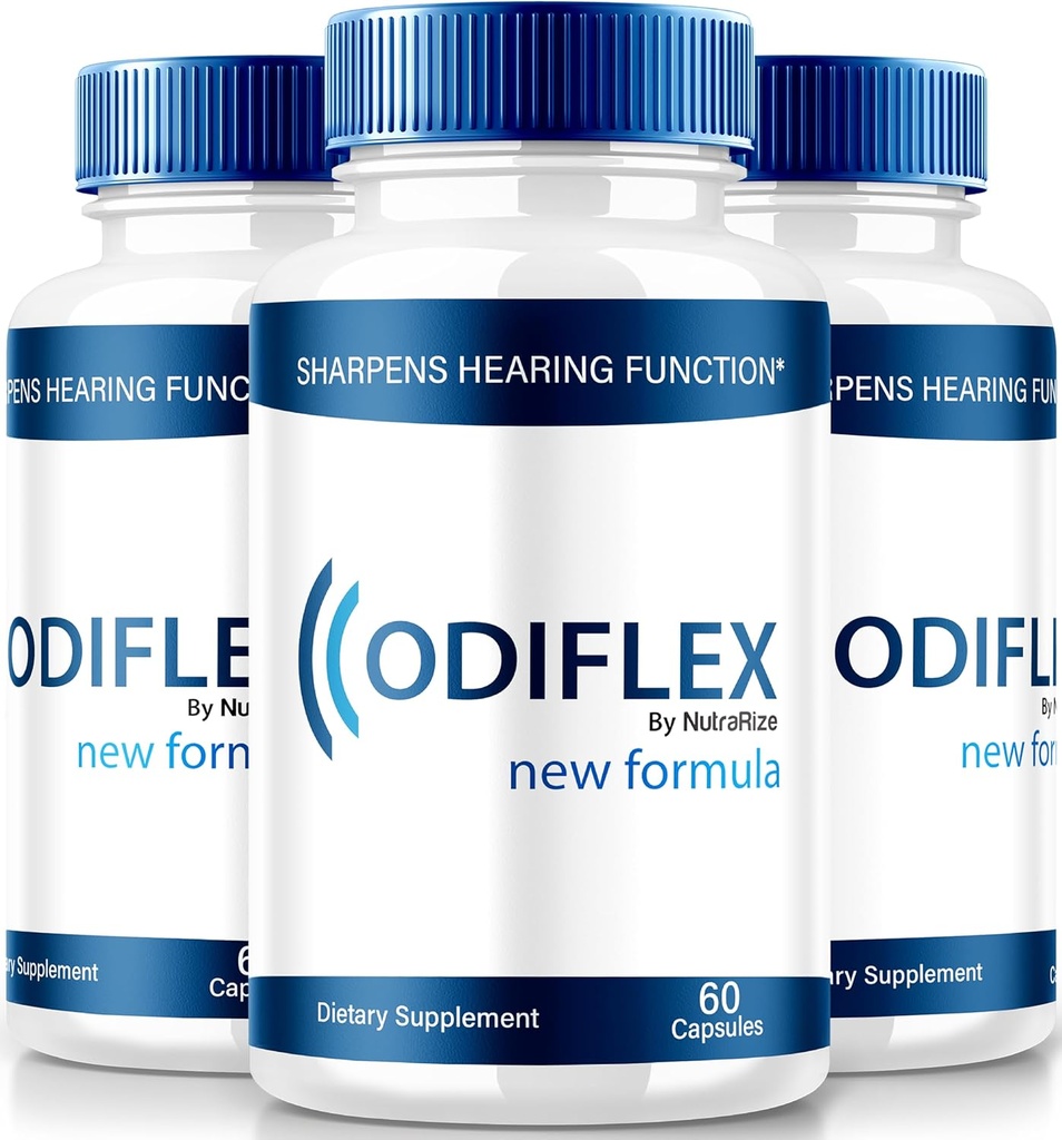 NutraRize (3 Pack) Opidiflex Κάψουλες, Premium Ear Health Formula, All-Φυσικό συμπλήρωμα για την προστασία του εσωτερικού αυτιού, επίσημη χάπια υποστήριξης της ακοής, Odi Flex Κριτικές (180 κάψουλες)