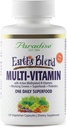 Paradise Herbs Earth's Blend Women's Once Daily Multivitamin with Iron, 48 Organic Superfoods, Probiotics, Antioxidants, Vitamins A, B12, C, D, K2, 120 Capsules