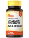 Sundance Glucosamine Chondroitin MSM ve Turmeric | 60 Caplets | Double Strength | Non-GMO ve Gluten Free Supplement Supplement Supplement